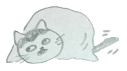 CHOBIHIKO the cat sticker #13496230