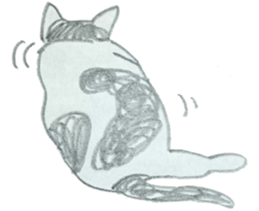 CHOBIHIKO the cat sticker #13496234