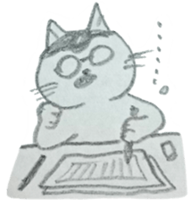 CHOBIHIKO the cat sticker #13496241