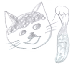 CHOBIHIKO the cat sticker #13496248