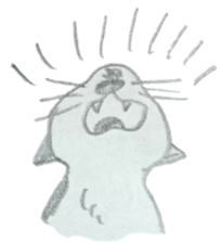 CHOBIHIKO the cat sticker #13496250