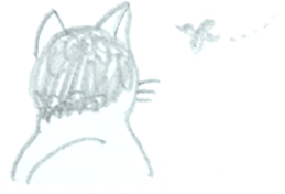 CHOBIHIKO the cat sticker #13496251