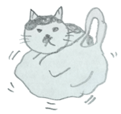 CHOBIHIKO the cat sticker #13496252