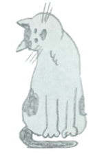 CHOBIHIKO the cat sticker #13496253