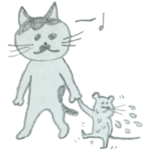 CHOBIHIKO the cat sticker #13496258