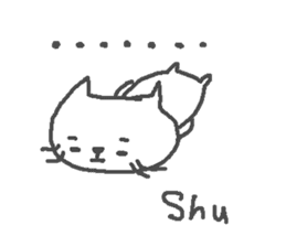 Shu cute cat stickers! sticker #13496375