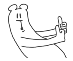 This Bear is annoying. Move. sticker #13496862