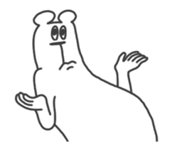 This Bear is annoying. Move. sticker #13496865