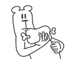 This Bear is annoying. Move. sticker #13496868