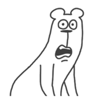 This Bear is annoying. Move. sticker #13496869