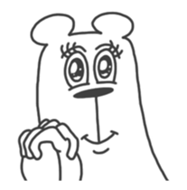 This Bear is annoying. Move. sticker #13496871