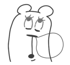 This Bear is annoying. Move. sticker #13496872