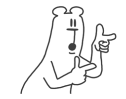 This Bear is annoying. Move. sticker #13496875