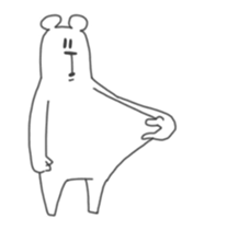 This Bear is annoying. Move. sticker #13496877