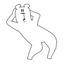 This Bear is annoying. Move. sticker #13496879