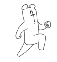 This Bear is annoying. Move. sticker #13496880