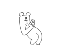 This Bear is annoying. Move. sticker #13496881