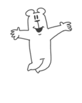 This Bear is annoying. Move. sticker #13496883