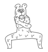 This Bear is annoying. Move. sticker #13496884