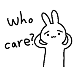 Cute funny Rabbit sticker #13496957