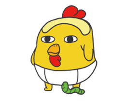 chicken excitement sticker #13497054