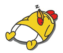 chicken excitement sticker #13497057