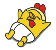 chicken excitement sticker #13497059