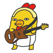 chicken excitement sticker #13497066