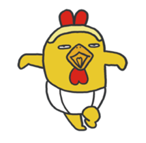 chicken excitement sticker #13497067