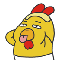 chicken excitement sticker #13497071