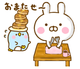 Rabbit Usahina with penpen 9 sticker #13497425