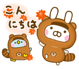 Rabbit Usahina with penpen 9 sticker #13497426