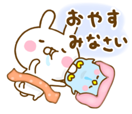 Rabbit Usahina with penpen 9 sticker #13497431