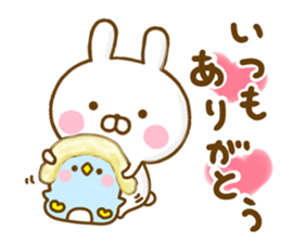 Rabbit Usahina with penpen 9 sticker #13497437