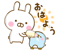 Rabbit Usahina with penpen 9 sticker #13497438