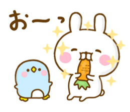 Rabbit Usahina with penpen 9 sticker #13497441