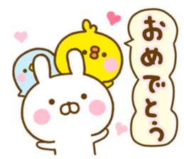 Rabbit Usahina with penpen 9 sticker #13497442