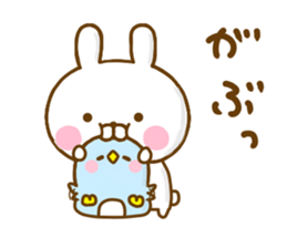 Rabbit Usahina with penpen 9 sticker #13497444