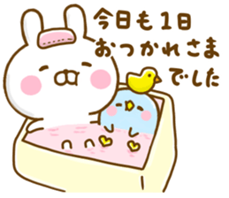 Rabbit Usahina with penpen 9 sticker #13497446