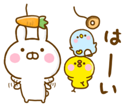 Rabbit Usahina with penpen 9 sticker #13497449