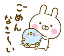 Rabbit Usahina with penpen 9 sticker #13497452