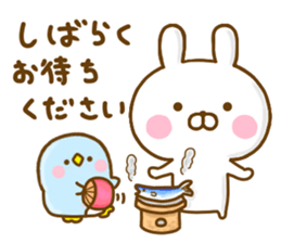 Rabbit Usahina with penpen 9 sticker #13497453