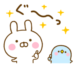 Rabbit Usahina with penpen 9 sticker #13497454