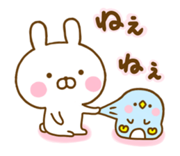 Rabbit Usahina with penpen 9 sticker #13497456