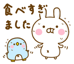 Rabbit Usahina with penpen 9 sticker #13497457