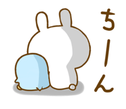 Rabbit Usahina with penpen 9 sticker #13497459