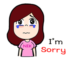 Nik animate English 1 sticker #13497566