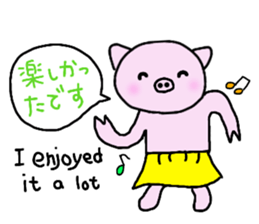 Hula oink Girl vol.5 Yellow skirt ver. sticker #13498531