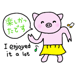 Hula oink Girl vol.5 Yellow skirt ver. sticker #13498531