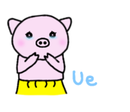 Hula oink Girl vol.5 Yellow skirt ver. sticker #13498543